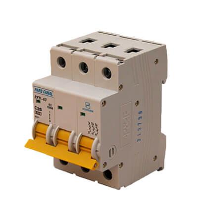 کلید مینیاتوری سه پل ۲۵ آمپر پارس فانال (۶KA)